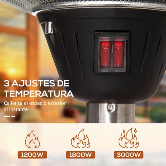 Outsunny Estufa de Exterior 3000W