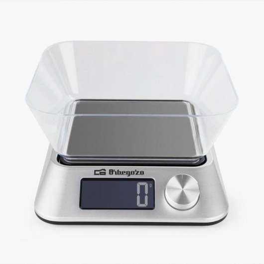 Báscula de cocina electrónica Orbegozo PC 1030 5 kg Plata