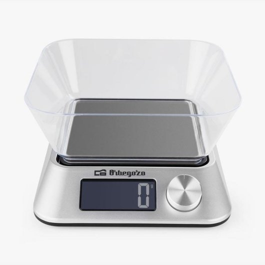 Báscula de cocina electrónica Orbegozo PC 1030 5 kg Plata