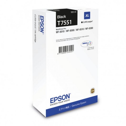 Epson T7551 Druckerpatrone 1 Stück(e) Original Schwarz