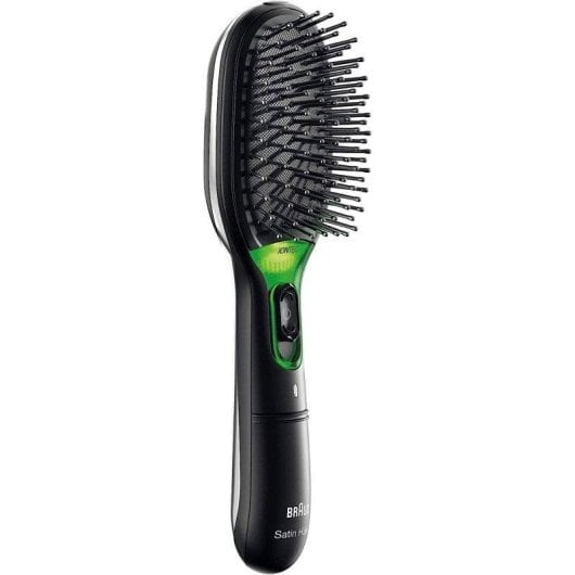 Escova Alisadora Iónica Braun Satin Hair 7 BR710 Desligamento Automático Preto Verde