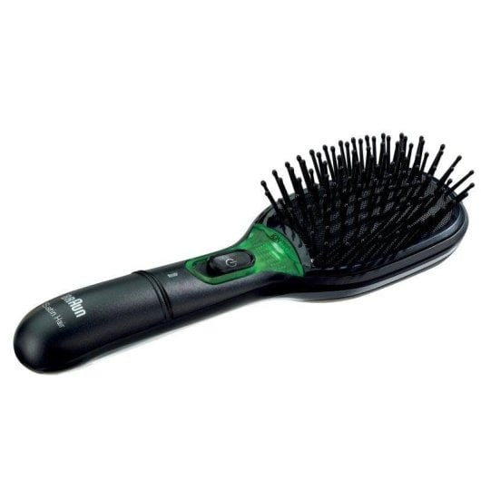 Escova Alisadora Iónica Braun Satin Hair 7 BR710 Desligamento Automático Preto Verde