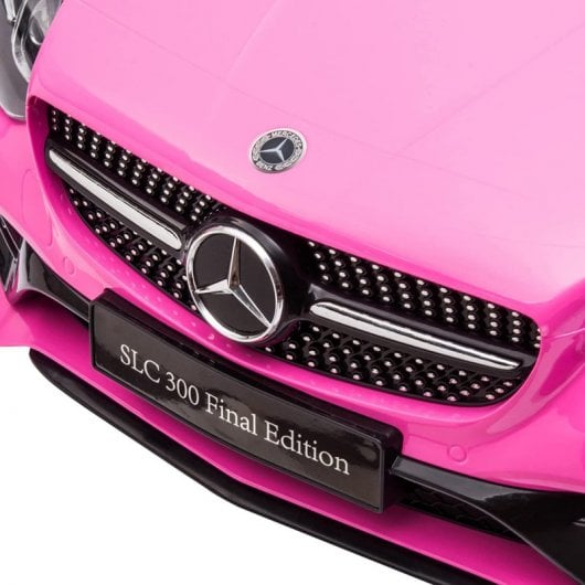 Aiyaplay Coche Eléctrico Mercedes SLC 300 con Licencia 12V Rosa