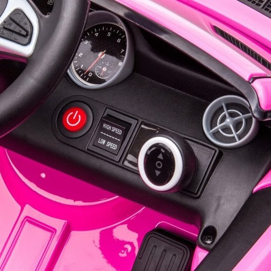 Aiyaplay Coche Eléctrico Mercedes SLC 300 con Licencia 12V Rosa