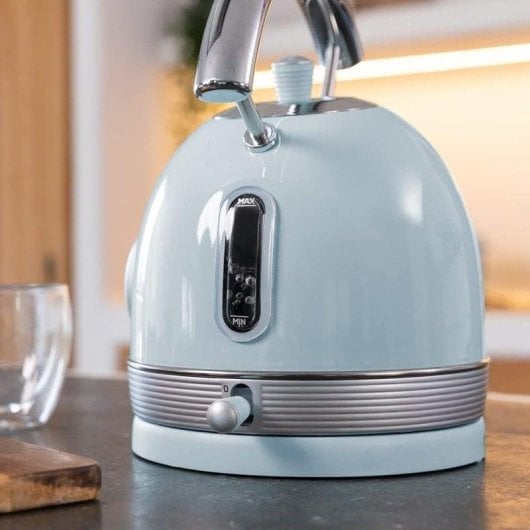 Chaleira elétrica Cecotec Thermosense 420 Vintage Light Blue 1,8L 2200W termómetro inox