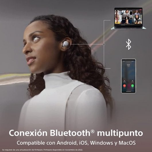 Sony LinkBuds S Auriculares Inalámbricos con Cancelación de Ruido Azules