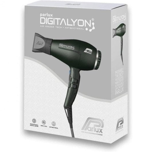 Phon Ionico Professionale Parlux Digitalyon 2400W 4 Temperature 3 Velocità Leggero Antracite