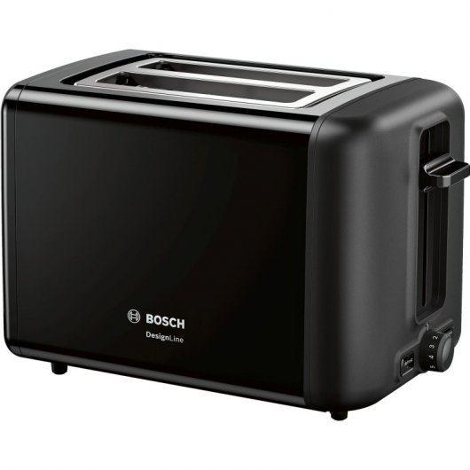 Bosch DesignLine TAT3P423 Grille-pain double fente 970 W Noir