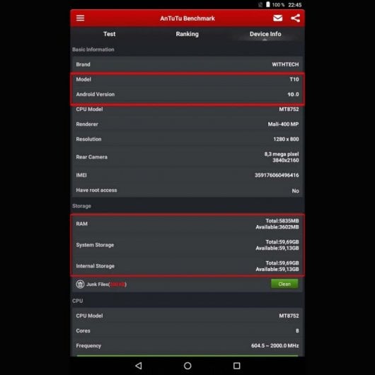 Withtech CIS Edison V 10.1" 6/64GB 3G Plata
