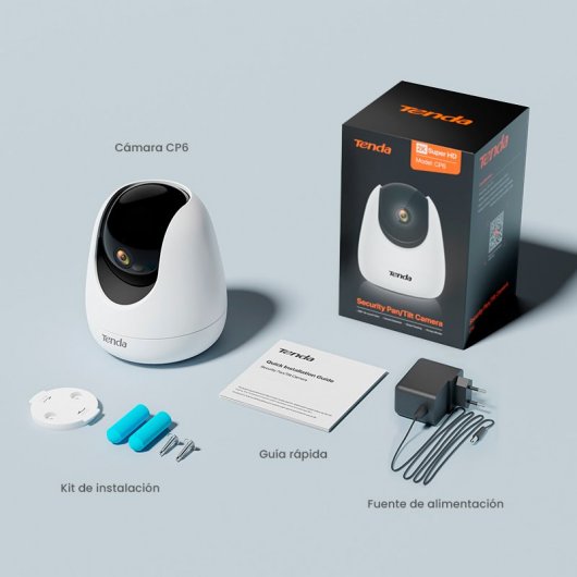 Tenda CP6 Cámara 2K IP WiFi Vigilancia Interior Seguridad Domo 360º