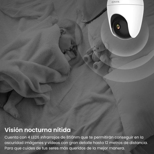 Überwachungskamera Tenda CP6 2K Nachtsicht Innen KI-Erkennung Zwei-Wege-Audio