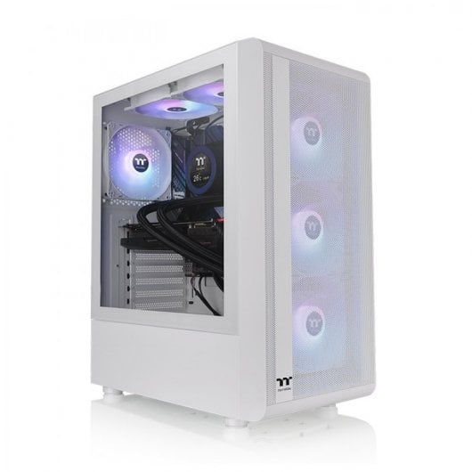 Thermaltake S200 TG ARGB Vetro temperato neve USB 3.0