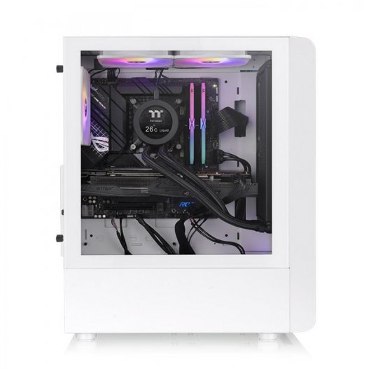 Thermaltake S200 TG ARGB Vetro temperato neve USB 3.0