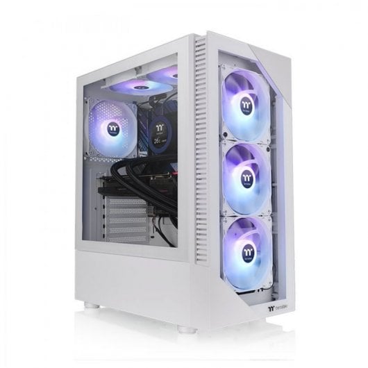 Thermaltake View 200 TG ARGB Vetro temperato neve USB 3.0