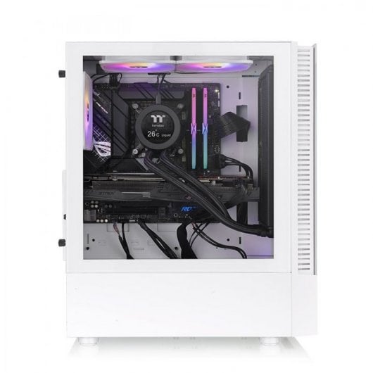 Thermaltake View 200 TG ARGB Snow Cristal Templado USB 3.0