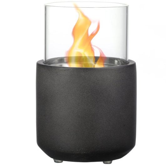 Homcom Chimenea Bioetanol Sobremesa Capacidad 0.4L Combustión 2.5h 12x12x19cm