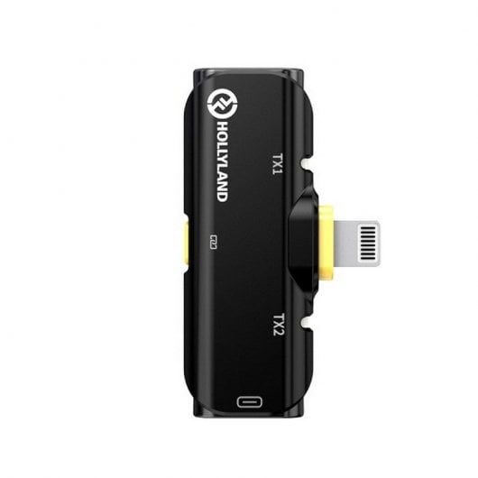 Hollyland Lark C1 Duo Sistema de Audio Inalámbrico para Dos Personas para iPhone Negro