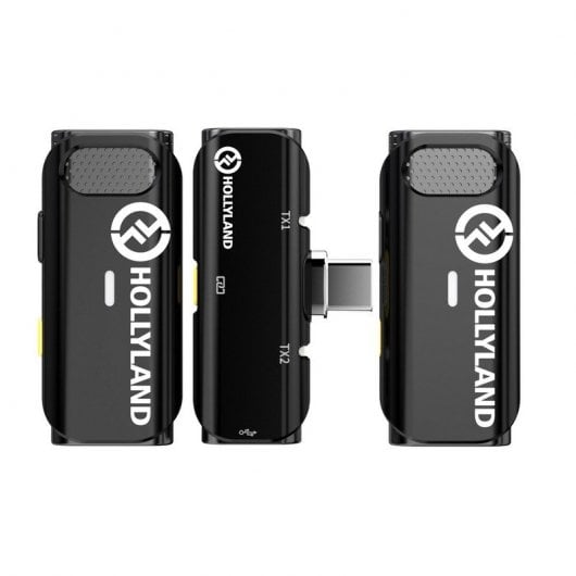 Hollyland Lark C1 Duo Sistema de Audio Inalámbrico para Dos Personas para Android Negro