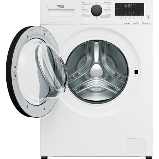 Lavadora Beko WRA 9714 XW DR Carga Frontal 9 Kg 1400 rpm C Blanca Autodosificación Bluetooth