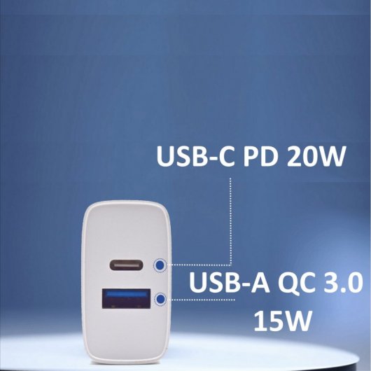 Ewent EW1321 USB-C Quick Charge 3.0 20W Wandladegerät