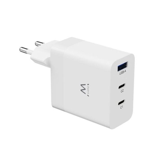 Carregador Ewent EW1323 USB-C/USB-A 65W GaN Quick Charge 3.0 Compacto
