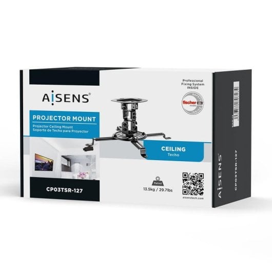 Aisens CP03TSR-127 Supporto a Soffitto per Proiettore VESA 54x54 a 320x320 mm Max 13,5 kg
