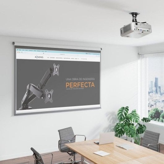 Aisens CP03TSR-127 Supporto a Soffitto per Proiettore VESA 54x54 a 320x320 mm Max 13,5 kg