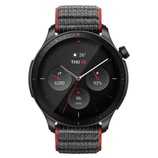 Amazfit GTR 4 Bluetooth GPS 46mm AMOLED Gris Taille Unique Étanche 5ATM SpO2