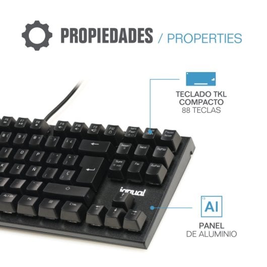Iggual Onyx TKL Teclado Gaming Mecánico RGB Switch Outemu Azul