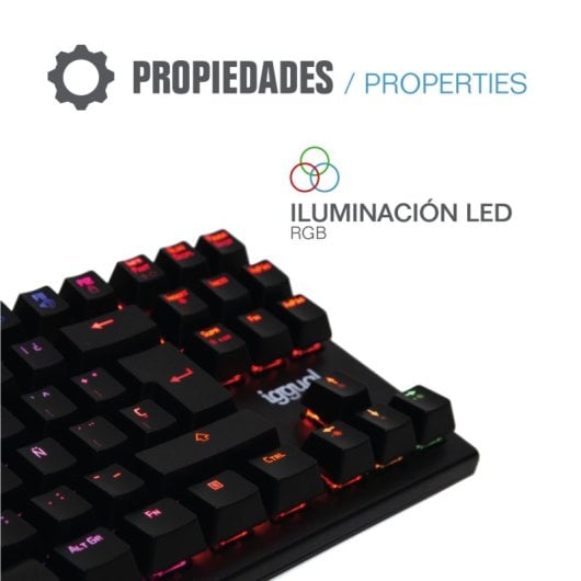 Tastiera da gioco meccanica Iggual Onyx TKL Switch RGB Outemu Blu