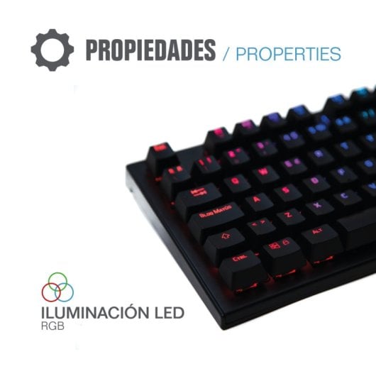 Iggual Obsidian Teclado Gaming Mecánico RGB Switch Outemu Azul
