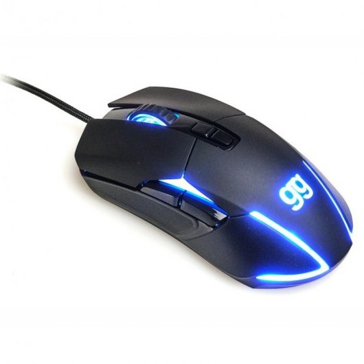 Mouse da gioco Iggual Tourmaline 7D RGB 7200 DPI Nero