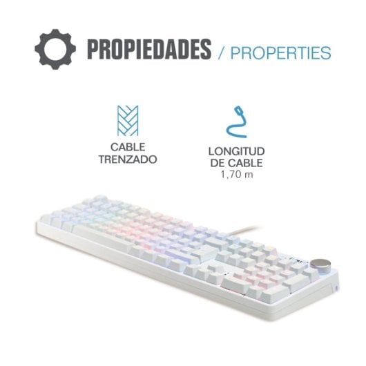 Iggual Pearl Teclado Gaming Mecánico RGB Switch Outemu Azul