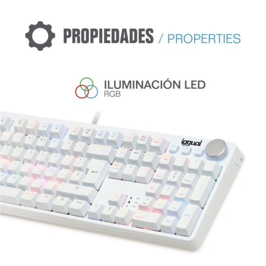 Iggual Pearl Teclado Gaming Mecánico RGB Switch Outemu Azul