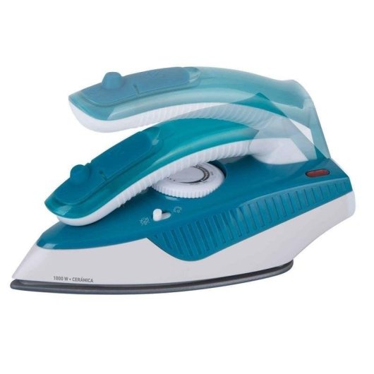 Plancha Jata JEPL2810 suela cerámique 1000 W double tension poignée pliable