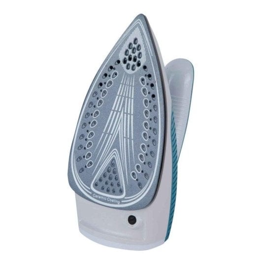 Plancha Jata JEPL2810 suela ceramica 1000 W doble voltaje mango plegable