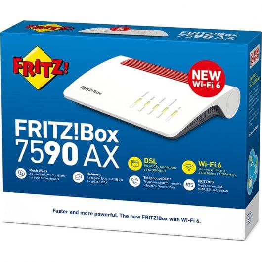 AVM Fritz! Router WiFi Box 7590 AX Mesh Dual Band 2400 Mbps