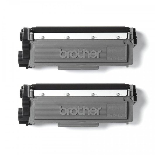 Toner Brother TN2320TWIN Noir Pack 2 Unités