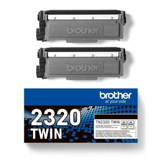 Toner Brother TN2320TWIN Noir Pack 2 Unités