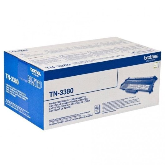 Toner Brother TN3380 XL Noir pour imprimantes laser