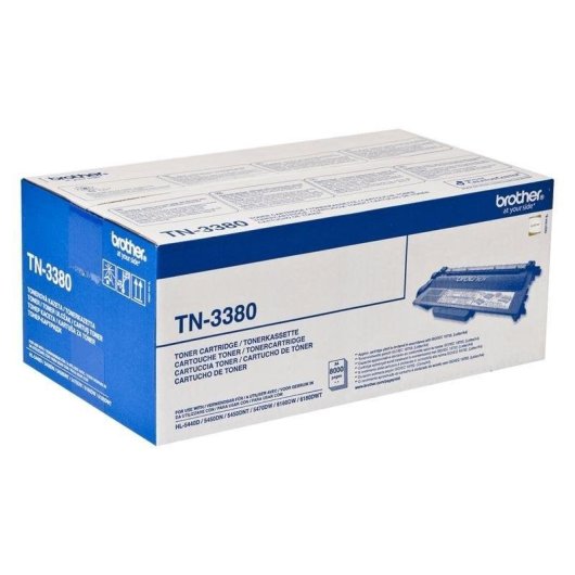 Toner Brother TN3380 XL Noir pour imprimantes laser