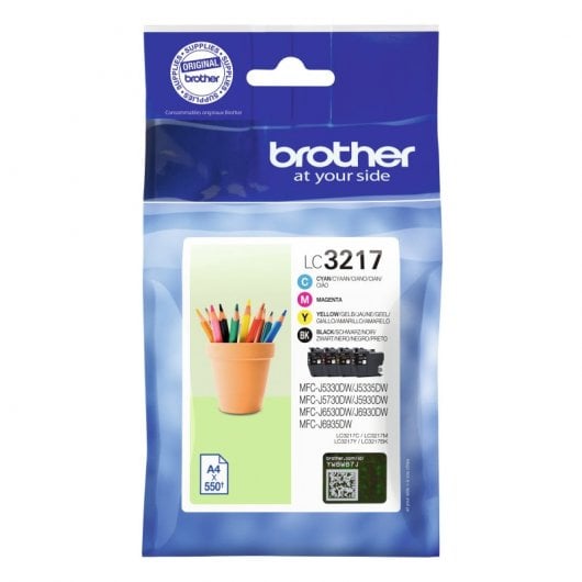 Cartucho de Tinta Original Brother LC3217VAL MultiPack Preto/Ciano/Magenta/Amarelo