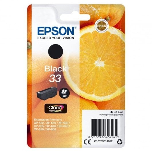 Cartouche d'encre Epson Claria Premium 33 Noir