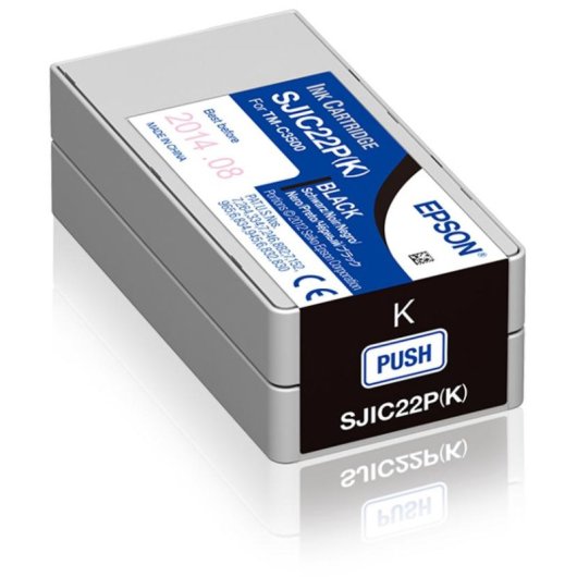 Cartucho de tinta Epson SJIC22P(K) Negro pigmentado para TM-C3500