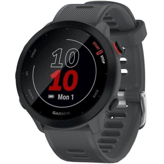Garmin Forerunner 55 GPS 42mm MIP Cinzento Resistente Água 5ATM Pulsómetro
