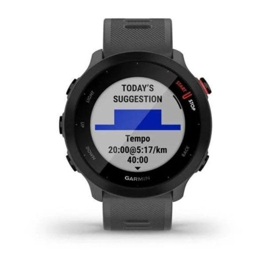 Garmin Forerunner 55 GPS 42mm MIP Cinzento Resistente Água 5ATM Pulsómetro