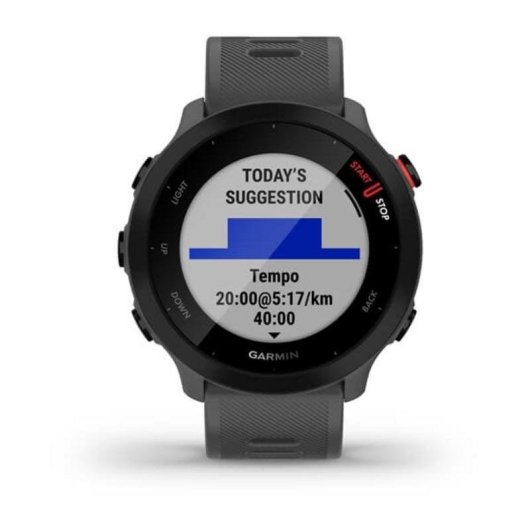 Garmin Forerunner 55 GPS 42mm MIP Cinzento Resistente Água 5ATM Pulsómetro
