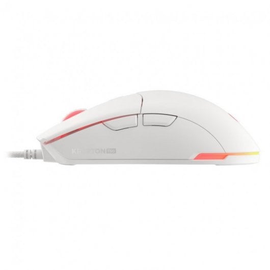 Mouse da gioco ottico Genesis Krypton 750 RGB 2000 DPI bianco