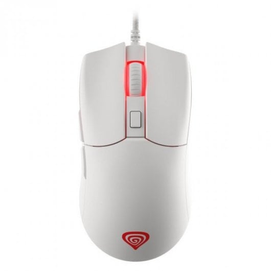 Mouse da gioco ottico Genesis Krypton 750 RGB 2000 DPI bianco