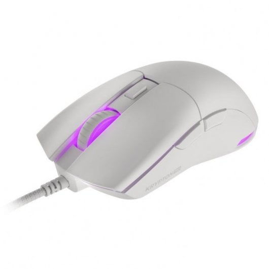 Mouse da gioco ottico Genesis Krypton 750 RGB 2000 DPI bianco